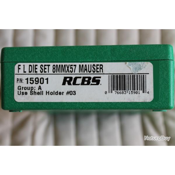 Jeu d'outil RCBS Cal 8X57 JS