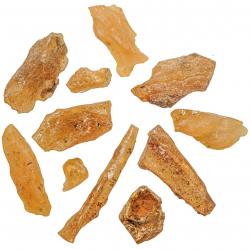 Pierres brutes ambre de Madagascar - 2 à 6 cm - 25 grammes