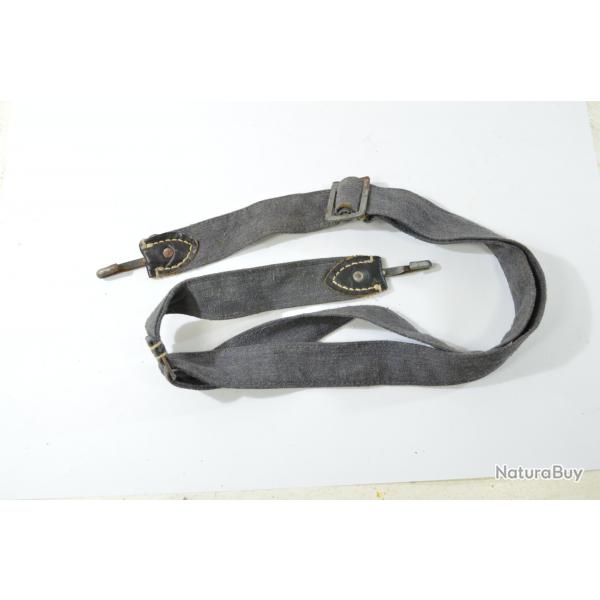 Bretelle sangle de sac  pain Allemand WW2, bleu gris luftwaffe. (Sangle de casque)