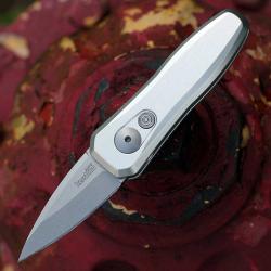 Couteau Automatique Kershaw Launch 4 Lame Spear Point CPM-154 Manche Alu Brut Made USA KS7500RAW