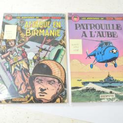 Les aventures de Buck Danny, patrouille à l'aube (1970) Attaque en Birmanie (1971), DUPUIS BD