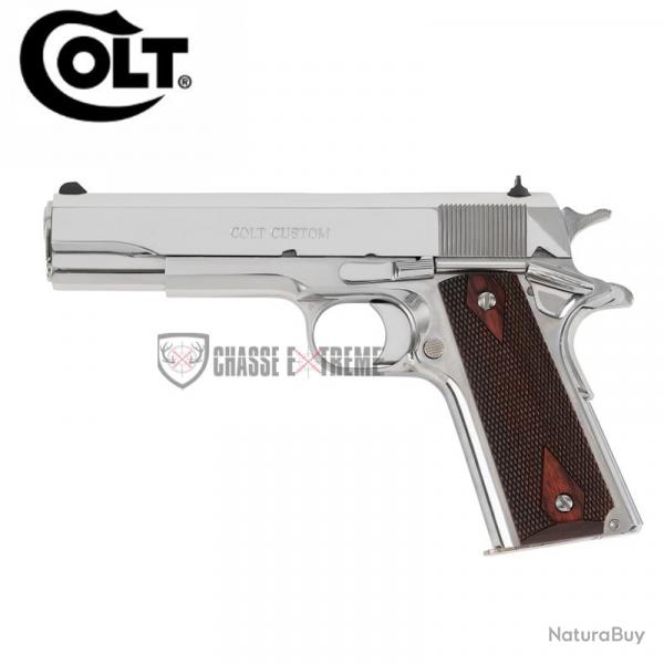 Pistolet COLT GOVT Model 5" Cal 45 Acp Bright Stainless