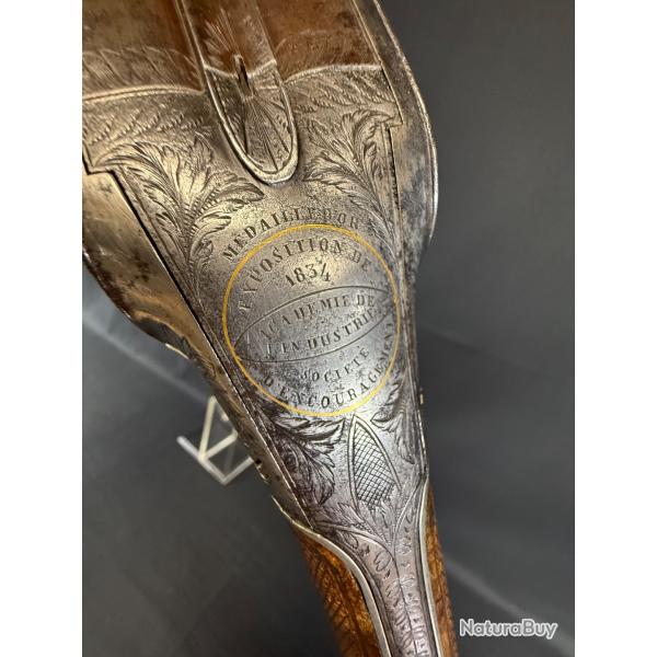 MAGNIFIQUE ET RARE FUSIL DE LUXE ROBERT calibre 12