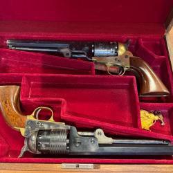 rare coffret revolver pietta confédérate/union army