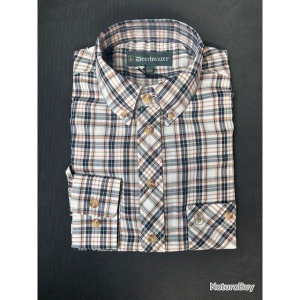 magnifique chemise deerhunter 39/40 a carreaux destockage chasse enchere