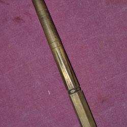 canon en bronze laiton pour restauration pistolet silex marine