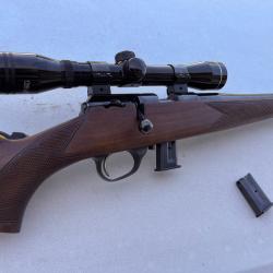 Carabine 22lr Luger + lunette 4x32 + 2 chargeursETAT PROCHE DU NEUF  //  PAS DE PRIX DE RESERVE