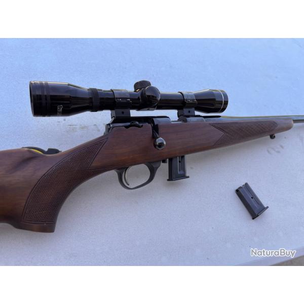 Carabine 22lr Luger + lunette 4x32 + 2 chargeursETAT PROCHE DU NEUF  //  PAS DE PRIX DE RESERVE