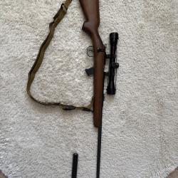 Carabine Norinco jw15 .22LR + lunette + sangle + modérateur son