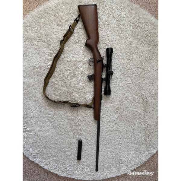 Carabine Norinco jw15 .22LR + lunette + sangle + modrateur son
