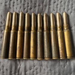 10 cartouches de collection de calibre 7,65x53 pour Mauser argentin