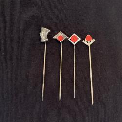 Lot de 4 épinglettes miniatures - Allemand WW2