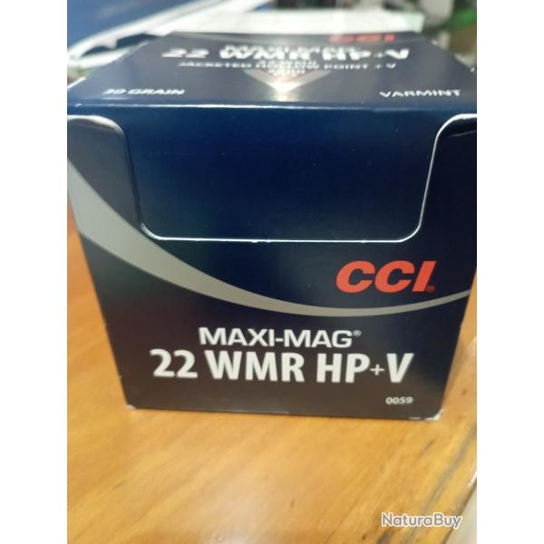CARTOUCHES 22 WMR HP+V CCI