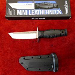 Couteau Cold Steel Mini Leatherneck Tanto Lame Acier 8Cr13MoV Manche Kray-Ex Etui Secure-Ex CS39LSAA