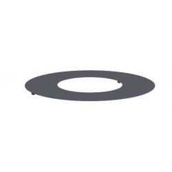 Cache-pot rond anthracite en plastique - Grand format 100L pour jardin moderne extérieur
