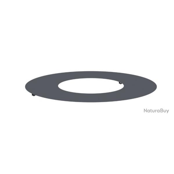 Cache-pot rond anthracite en plastique - Grand format 100L pour jardin moderne extrieur