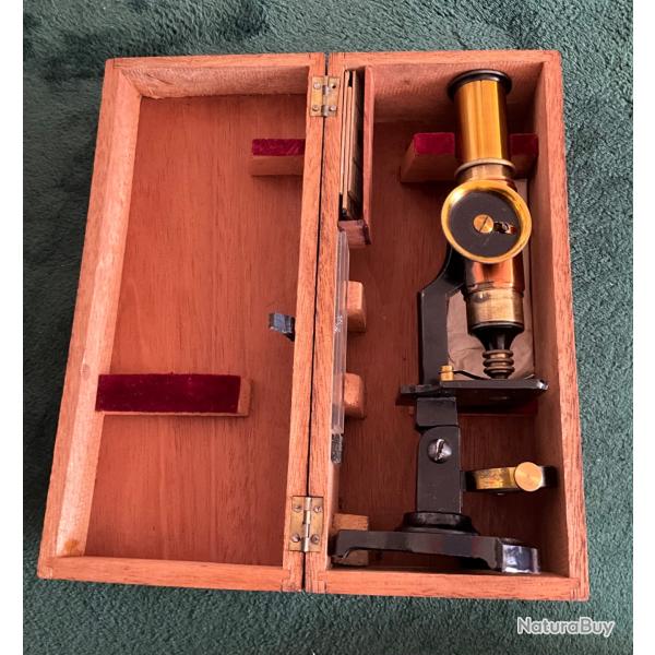 Microscope solaire ancien en laiton fin 19 me