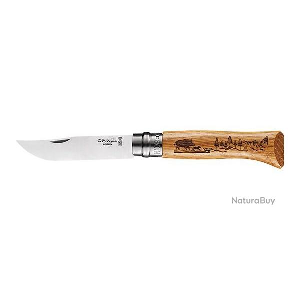 Couteau pliant Opinel N8 Animalia Sanglier