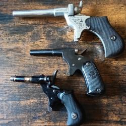 3 pistolets 6 mm Flobert