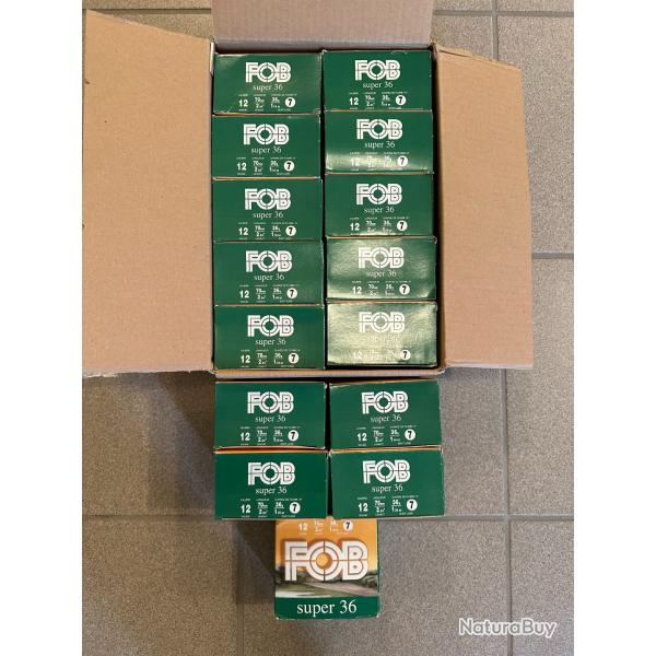 CARTOUCHES FOB SUPER 36 CAL 12 70 36