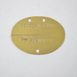 Copie plaque d'identité Kriegsmarine WW2