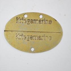 Copie plaque d'identité Kriegsmarine WW2 (B)