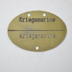 Copie plaque d'identité Kriegsmarine WW2 (C)