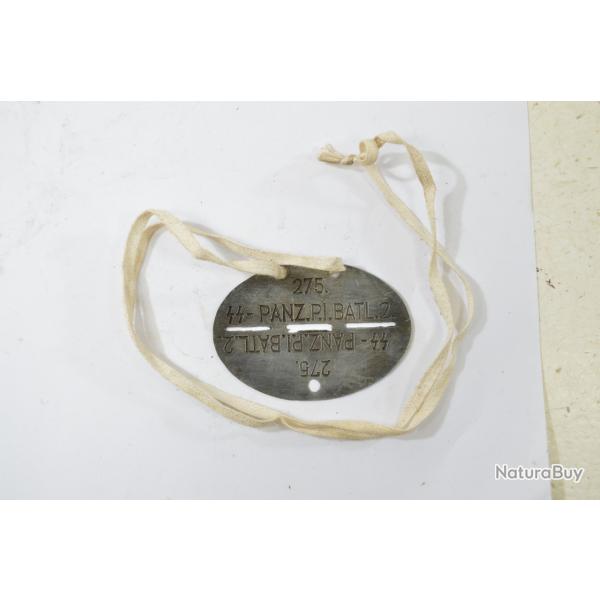 Copie plaque d'identit Allemande WW2 (A)