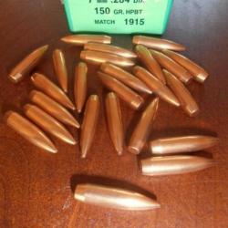 50 ogives Sierra 150 gr HPBT - 284 - 7.08 , 7x64, 280 rem, 284 w, 7 rem mag.......