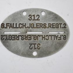 Copie plaque d'identité Allemande WW2 (H)