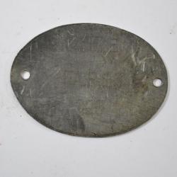 Copie plaque d'identité Allemande WW1 (C) defaut de fabrication