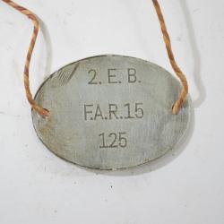 Copie plaque d'identité Allemande WW1 (G)