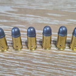 lot de 6 munitions 38 s&w neutralisé calibre .38 smith & wesson