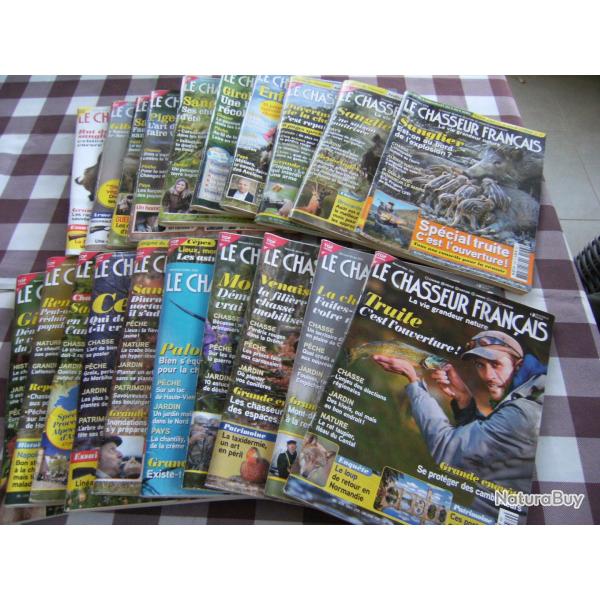 lot de 20 revues chasseur francais