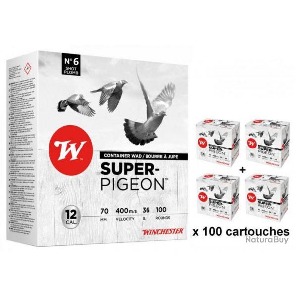 CARTOUCHES SUPER PIGEON 12/76 36G PB6 X100
