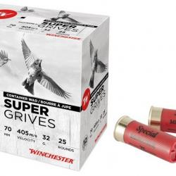 CARTOUCHES WINCHESTER SUPER GRIVES 12/70 32G PB9 X25