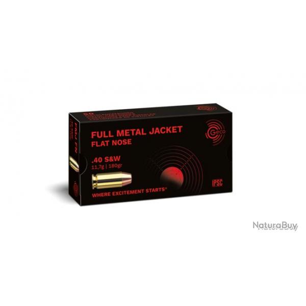 MUNITIONS GECO .40 S&W FULL METALL JACKET FLAT X50