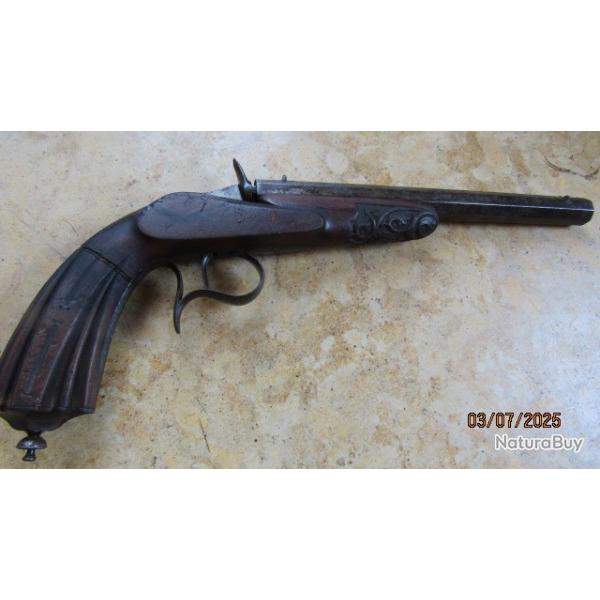 pistolet de stand jardin type Warnant 6mm anulaire 5.5 bosquet jus  nettoyer crosse grave +fissure