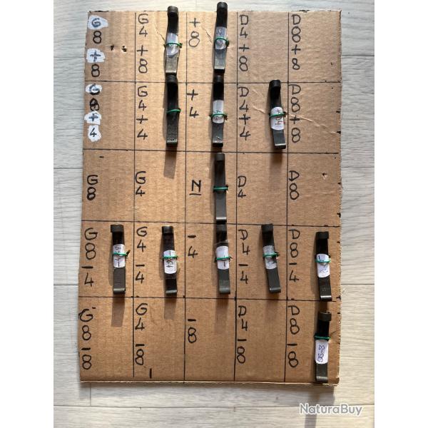 Divers Planchettes de hausse de MAS 36 type II