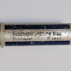 Cartouche fumigène bleu pour pistolet lance fusée / Leuchtpistole - ALLEMAND WW2