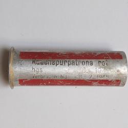 Cartouche fumigène rouge pour pistolet lance fusée / Leuchtpistole - ALLEMAND WW2 (2)