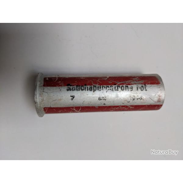 Cartouche fumigne rouge pour pistolet lance fuse / Leuchtpistole - ALLEMAND WW2 (5)