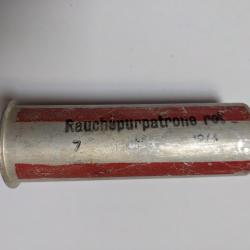 Cartouche fumigène rouge pour pistolet lance fusée / Leuchtpistole - ALLEMAND WW2 (6)