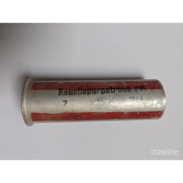 Cartouche fumigne rouge pour pistolet lance fuse / Leuchtpistole - ALLEMAND WW2 (6)