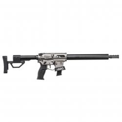 Carabine AR9 Super Compétition ADC CAL. 9X19 Division IPSC PCC Argent 14.5" LEVIER GAUCHE