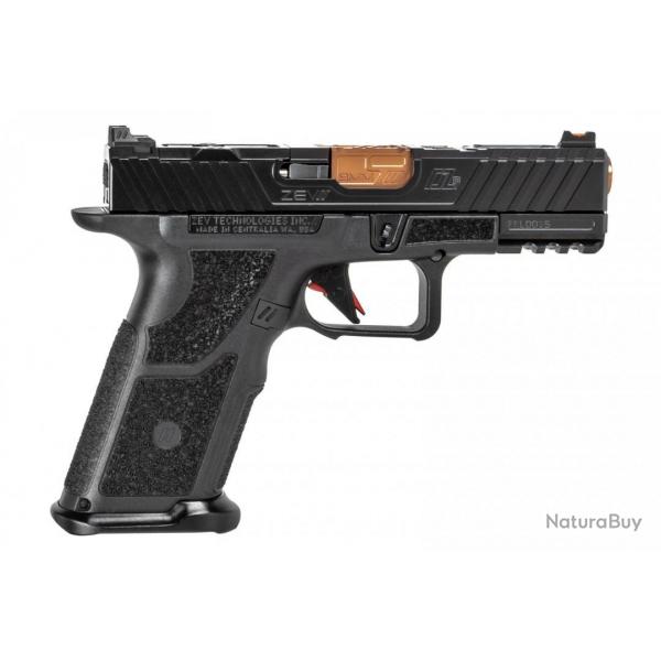 Pistolet Zev Oz9 X Calibre 9X19 Compact Noir/Bronze