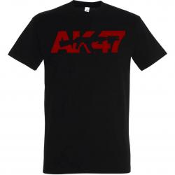 AK-47 T-Shirt Noir-Bordeau