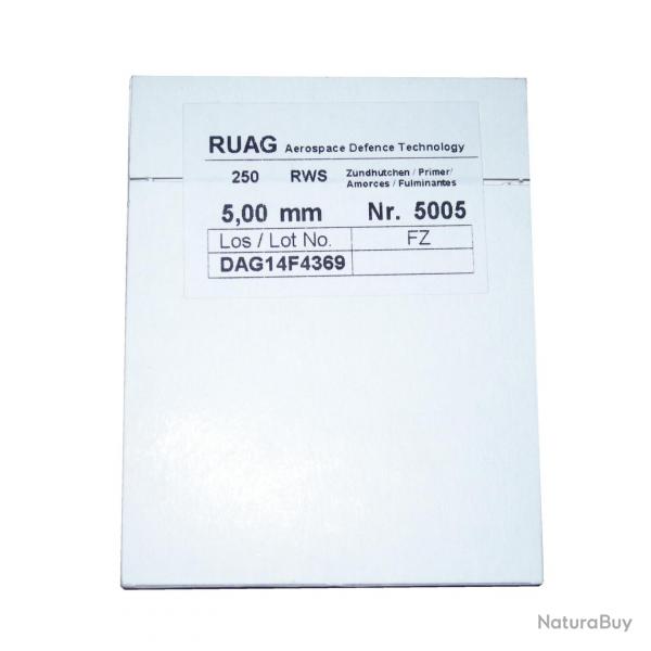 RWS 5005, amorces berdan pistolet , 5,0mm