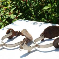 WESTERN COWBOY RODÉO - Paire éperons cavalerie CAVALRY SPURS U.S. ref JLB25EPE004
