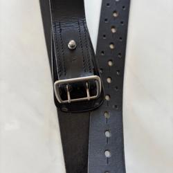 Ceinturon en cuir noir A2CM taille 4 131 cm